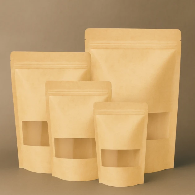 W‌indow Kraft Paper Standup Pouch GROUP