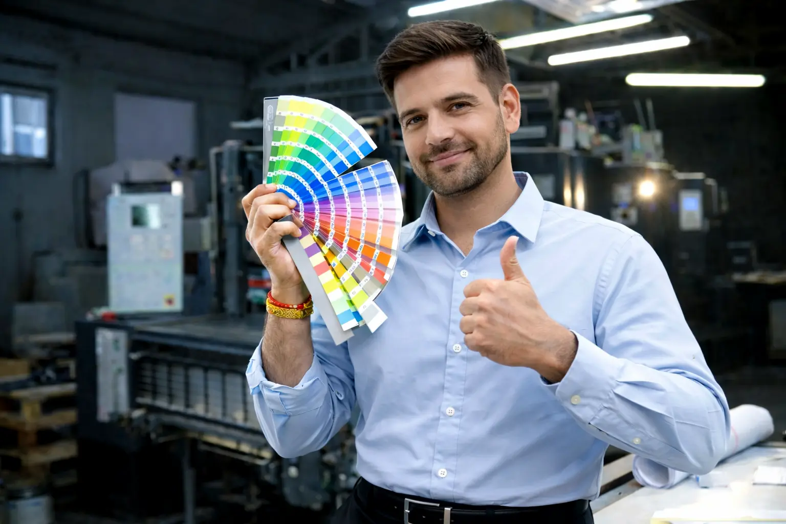 Confident man in printingSeller.com