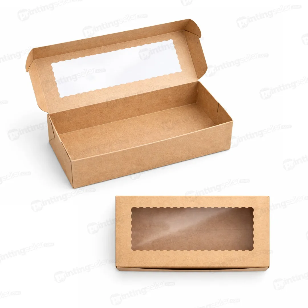 Brownie Box with window for 2 pcs PRS09 - Image 2