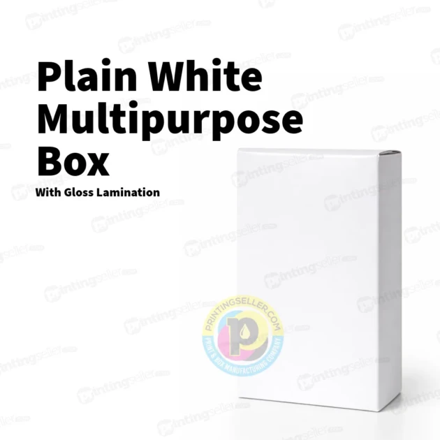 Plain white multipurpose box