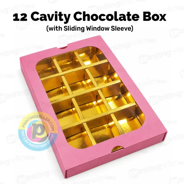 12 Cavity Chocolate Box PRS32